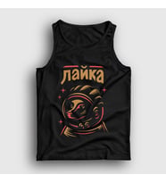 Presmono Unisex Siyah Layka CCCP Sovyetler Birliği Atlet 266808tt