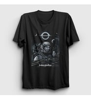 Presmono Unisex Siyah Cover Film interstellar T-Shirt 245681tt