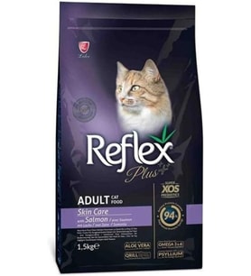 Plus Skin Care Deri Ve Tüy Bakımı Somonlu Yetişkin Kedi Maması 1,5 Kg (paketleme farklılık gösterebilir)