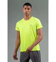 Maraton Regular Erkek Bisiklet Yaka Neon Sarı T-shirt