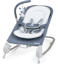 Belly Baby Zıpzıp Koltuk Ve Salıncak, Göbek Masajı Ve Titreşim, Huzursuzluğu Yatıştırmaya Ve Rahatlatmaya Yardımcı Olur, Müzik, Pelüş Tembel Hayvan Oyuncağı, 0-6 Ay, Mavi, Chambray