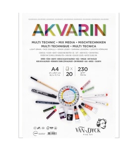 Van Dyck Sulu Boya Blok Multipurpose A4 Üstten Spiralli 20 Yaprak Çok Amaçlı Çizim Bloğu