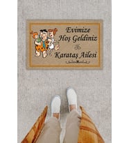 Kişiye Özel Tasarım Modern Dijital Baskı Paspas 70x45 Cm - Çok Amaçlı Kapı Önü Paspası
