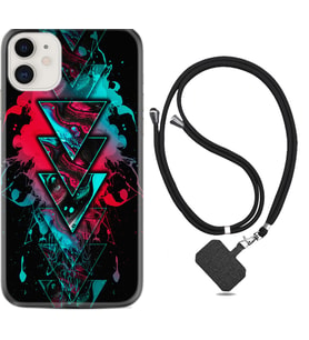 Apple iPhone 11 12 13 Mini Kılıf Boyun Askılı Silikon Down 1719