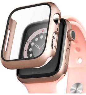 Apple Watch Series 9 41mm Kılıf Matte Premium Slim WatchBand Rose Gold [Watch Series 9 41mm ile Uyumlu Kordon - Rose Gold]