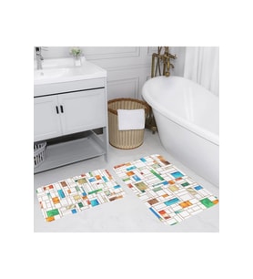 Eliana Home Baskılı 2'li Banyo Paspas Takımı RVG5083