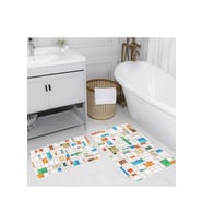 Eliana Home Baskılı 2'li Banyo Paspas Takımı RVG5083