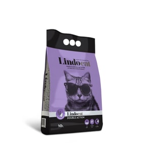 Lindocat Double Action Argan Yağı ve Lavanta Kokulu Topaklanan Kedi Kumu 10 Lt (Krem)