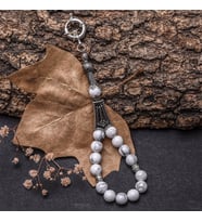 Havlit Doğaltaşı Tesbih Model Anahtarlık (Çok Renkli)