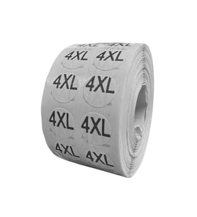 Örenler Plastik 15 Çap Beden Etiketi (2.500'lü Rulo) 4XL