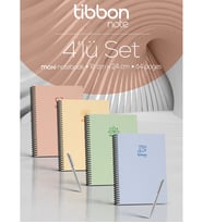 Tibbon Note Maxi Defter Spiralli 4 Lü Set