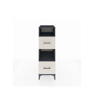 Kronos Dolap 2 Raflı 2 Çekmeceli 44x59x134 Antrasit-Aytaşı