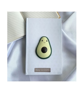 Kişiye Özel Sevimli Avokado Squishy Defter