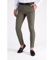 Erkek Slim Fit Düz Model Keten Pantolon 21K-2200420-4 Haki