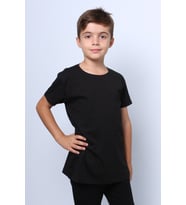 ÇOCUK TSHİRT DÜZ RENK C52 (Siyah)