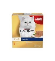 Gourmet Gold Kıyılmış Karışık Etli Kedi Konservesi 85 gr (6+2)