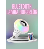 Kumandalı Rgb Led Işık Bluetooth Hoparlör Ses Lambası Renkli Ampul