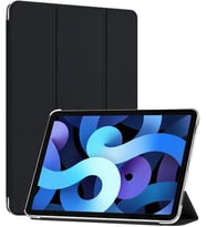 Apple iPad Pro 11 2024 Kılıf (A2836-A2837) Slim Translucent Back Smart Cover Siyah [iPad Pro 11 2024 ile Uyumlu Kılıf - Siyah]