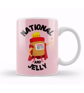 National Peanut Butter and Jelly Day Kupa Bardak Porselen