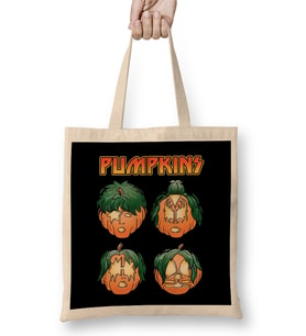 Halloween Pumpkins Bez Çanta Uzun Saplı