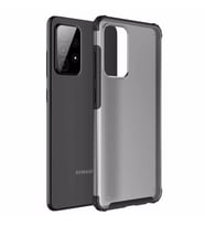 Microsonic Samsung Galaxy A52 Kılıf Frosted Frame Siyah
