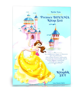 Kızlar İçin Prenses Boyama Kitap Seti (4 Kitap)