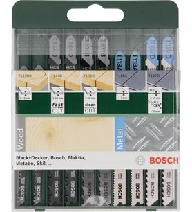 Bosch Professional Accessories Dekupaj Testere Seti, Yeşil, 10 Adet