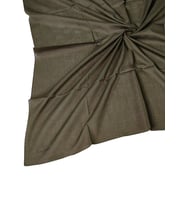 Valino Organik Pamuk Düz Renk Eşarp 100x100 cm - Doğal ve Nefes Alabilen Kumaş (Haki)