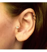 Tektaş Tragus Küpe (Sarı)