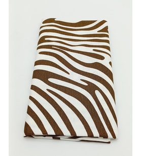 Angel Çanta Aksesuar 90X50 Cm Duck Astarlık Kumaş Kahve Zebra Desen No:05
