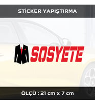 sosyete etiket sticker - 2 adet çıkartma araba motosiklet kask atv tablet pc buzdolabı otomobil bilgisayar uyumlu