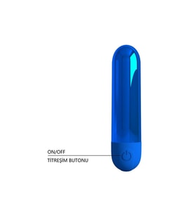 Odins Shop USB Şarjlı 10 Fonksiyonlu Mavi Renkli Teknolojik Vibratör - Kiwi
