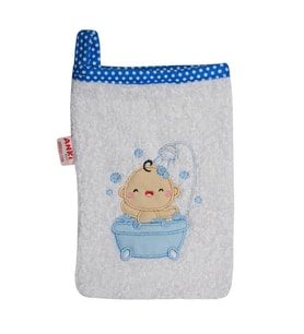Sevimli Bebek Banyo Lifi & Kesesi Mavi