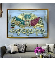 Altın Çerçeveli dekoratif tablo a8 (Gold)