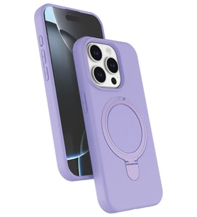 Newface Apple iPhone 14 Pro Max Regal Magsafe Standlı Kapak - Lila