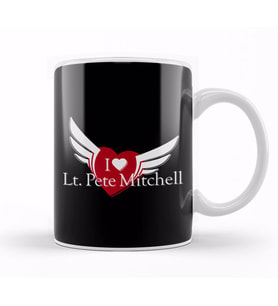 Top Gun I Love Peter Mitchell Maverick Kupa Bardak Porselen