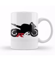 Yamaha R6 Silhouette Kupa Bardak Porselen