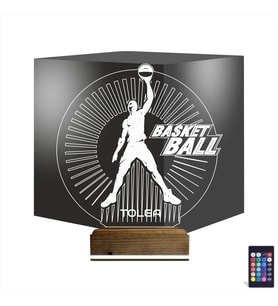 Luvivia Basketbol Nba Kişiye Özel 3D Lamba - Masa Gece Lambası