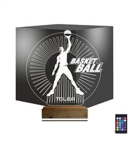 Luvivia Basketbol Nba Kişiye Özel 3D Lamba - Masa Gece Lambası