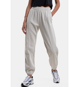 Nike Sportswear Regular Fit Pant Bol ve Uzun Kesim Eşofman Altı Beyaz Krem