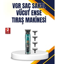 Mey İthalat® Vgr V-695 Profesyonel Tıraş Makinesi Seramik Bıçaklı Turbo Güçlü Motor