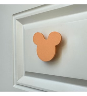 Pomerol Turuncu Mouse Dolap Kulpu-Çocuk Odası, Mutfak ve Banyo İçin Modern,Şık ve Dayanıklı Mobilya Kulp, DH