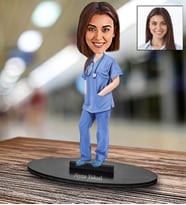 Kişiye Özel Doktor Tasarımlı Karikatür Biblo
