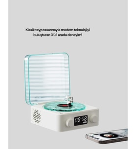 Stereo Sesli Gece Lambalı Hoparlör – Şık Tasarım