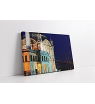 Ortaköy Camii Gece Kanvas Tablo