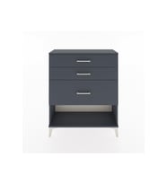 Arges Şifonyer 3 Çekmeceli 88x30x106 Antrasit-Antrasit