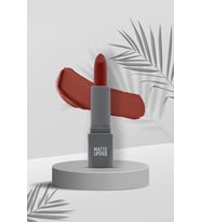 Yoğun Renk Veren Uzun Süre Kalıcı Nemlendirici Kadifemsi Mat Ruj - Matte Lipstick 411 Spicy Terracot