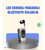 Titreşimli Bluetooth Kulaklık – Uzun Pil Ömrü, Dijital Ekranlı Kablosuz Tasarım