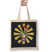 Quick Draw McGraw Retro Japanese Bez Çanta Uzun Saplı