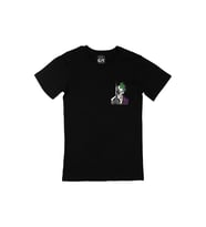 Batman & Joker Cep Logo Tasarımlı Siyah Tişört